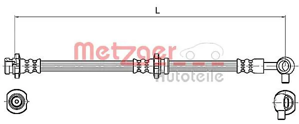 METZGER 4110131 Тормозной шланг