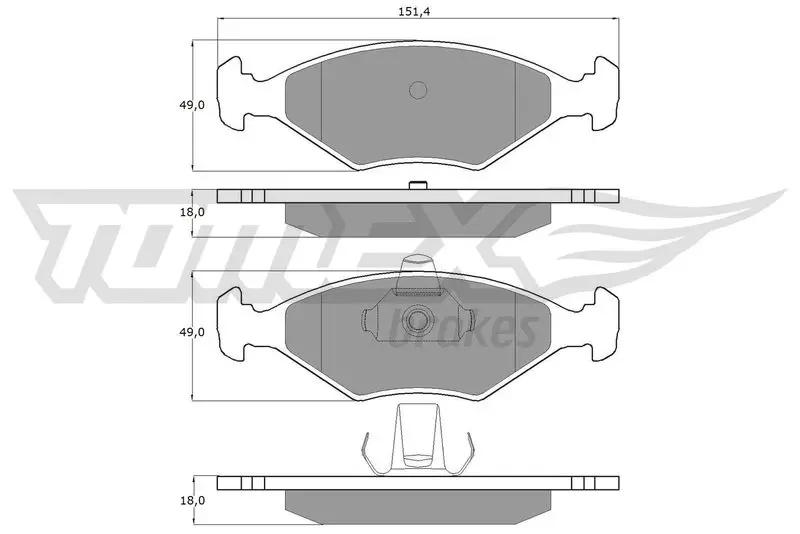 TX 10-793 Комплект тормозных колодок,
