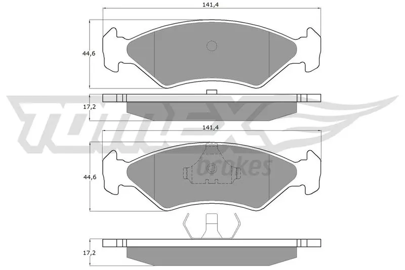 TOMEX Brakes TX1083 Brake Pad Set, disc brake
