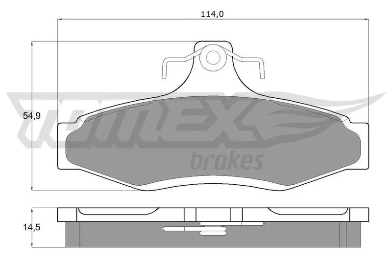 TOMEX Brakes TX1081 Brake Pad Set, disc brake