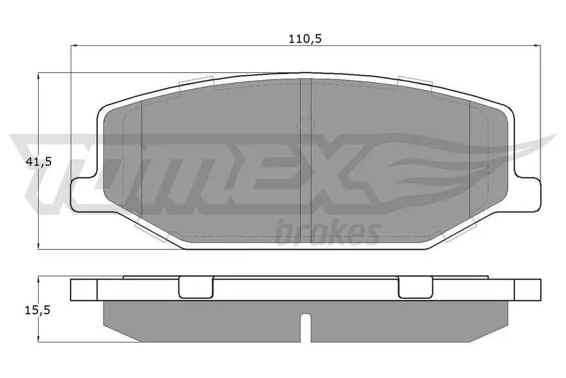 TOMEX Brakes TX1936 Комплект тормозных колодок,