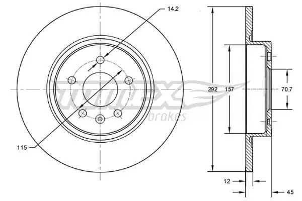 TOMEX Brakes TX7259 