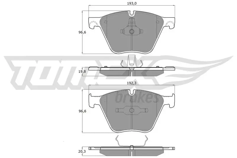 TX 19-45 Brake Pad Set, disc brake