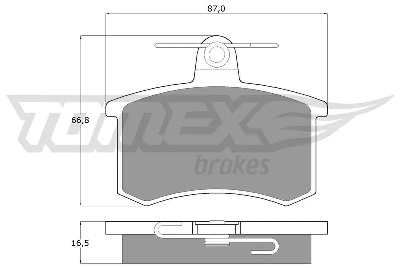 TOMEX Brakes TX1062 Комплект тормозных колодок,