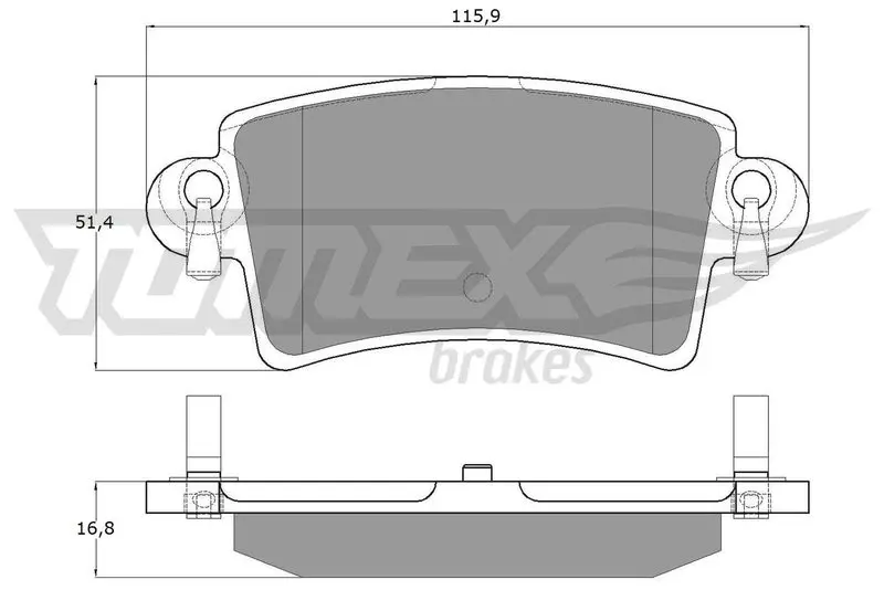 TOMEX Brakes TX1352 Комплект тормозных колодок,
