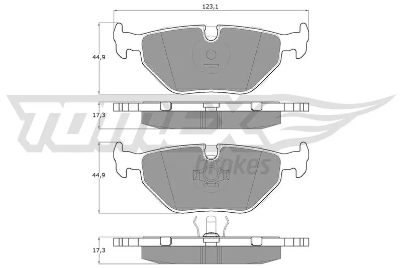 TOMEX Brakes TX1070 Комплект тормозных колодок,