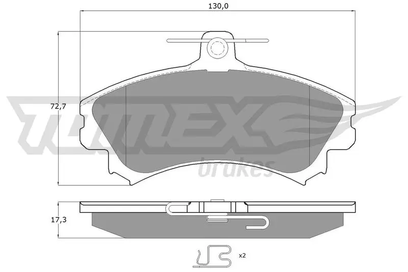 TX 11-521 Комплект тормозных колодок,