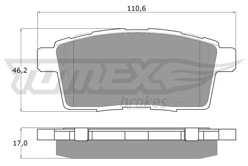 TX 17-43 Brake Pad Set, disc brake