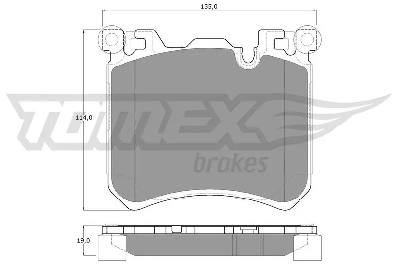 TOMEX Brakes TX1946 Комплект тормозных колодок,