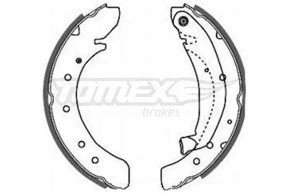 TOMEX Brakes TX2050 Brake Shoe Set