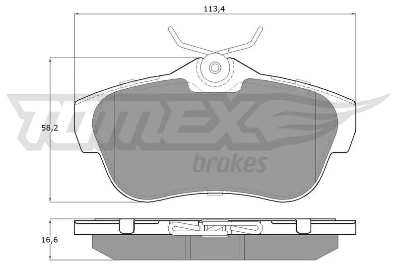 TOMEX Brakes TX1594 Комплект тормозных колодок,