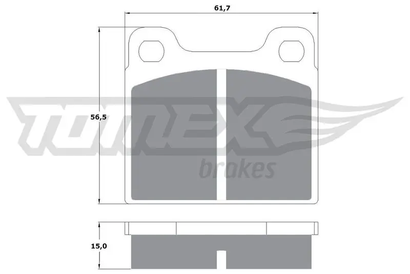 TOMEX Brakes TX1019 Комплект тормозных колодок,