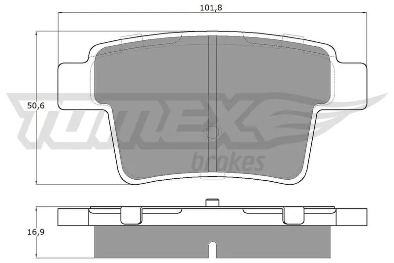 TOMEX Brakes TX1474 Brake Pad Set, disc brake
