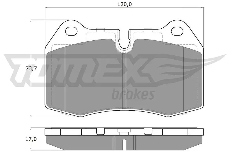 TOMEX Brakes TX1324 Комплект тормозных колодок,