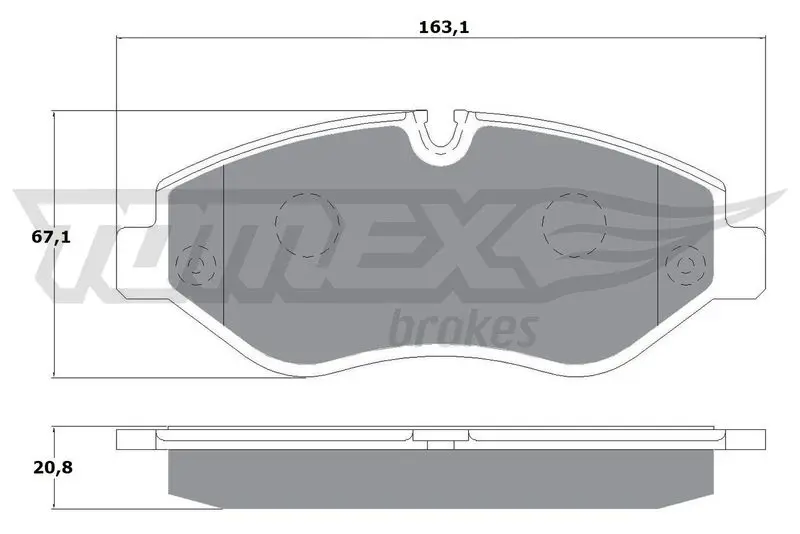 TOMEX Brakes TX1425 Комплект тормозных колодок,