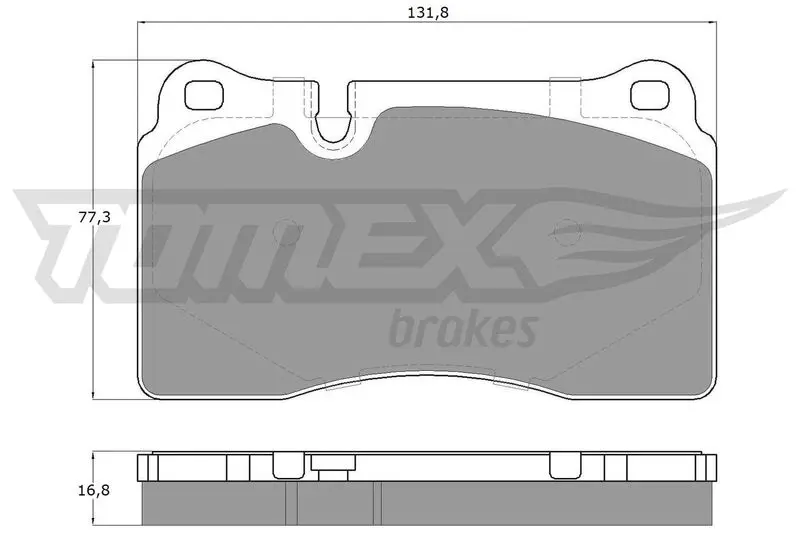 TOMEX Brakes TX1473 Brake Pad Set, disc brake