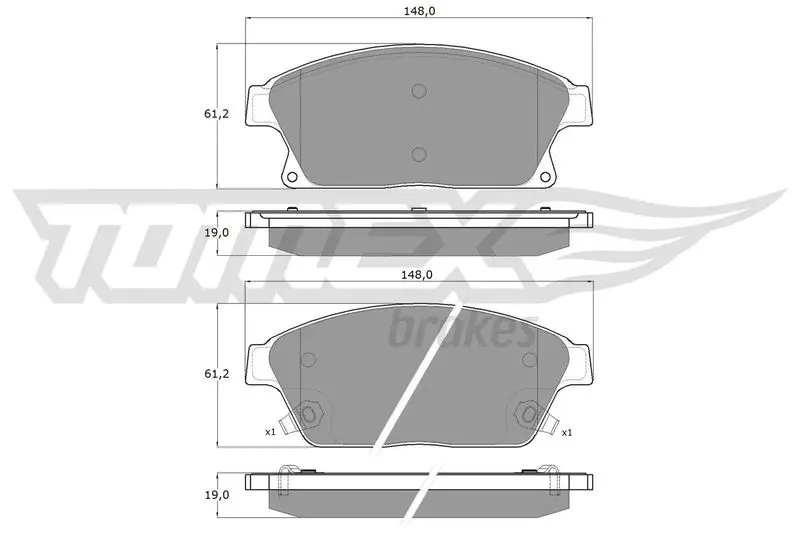 TX 16-51 Brake Pad Set, disc brake