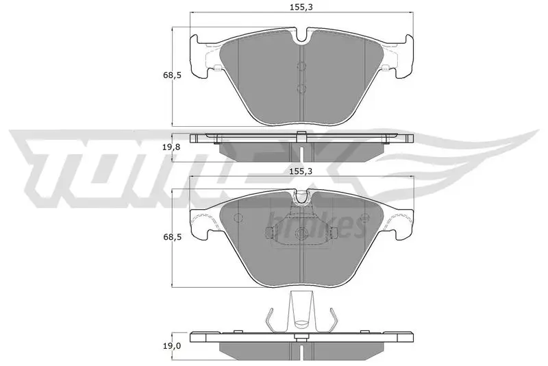 TX 17-35 Brake Pad Set, disc brake