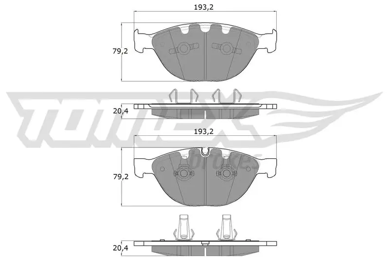 TX 17-37 Brake Pad Set, disc brake