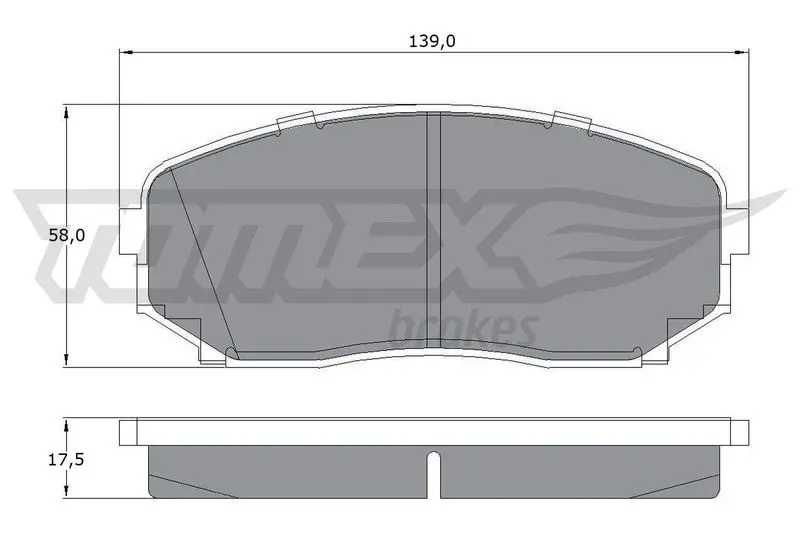 TOMEX Brakes TX1742 Комплект тормозных колодок,