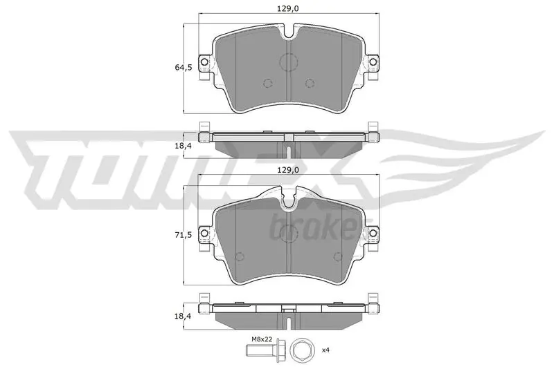 TOMEX Brakes TX1782 Комплект тормозных колодок,
