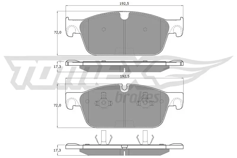 TX 19-50 Brake Pad Set, disc brake