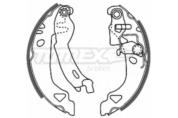 TOMEX Brakes TX2028 Brake Shoe Set