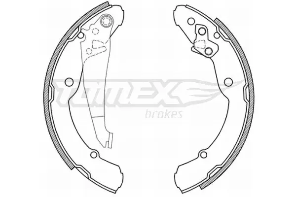 TOMEX Brakes TX2104 Brake Shoe Set