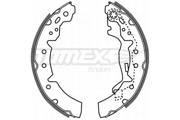 TOMEX Brakes TX2106 Brake Shoe Set