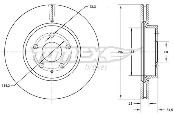 TX 72-77 Brake Disc