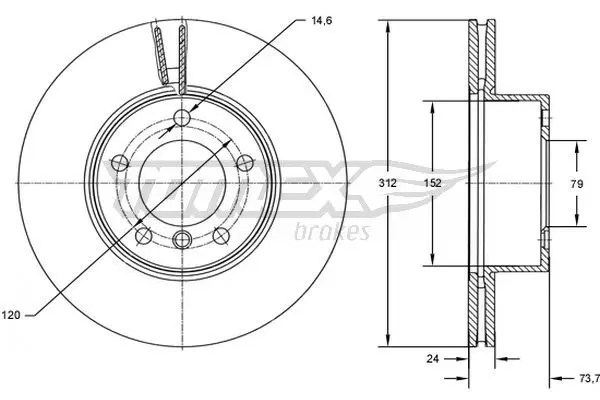 TX 72-78 Brake Disc