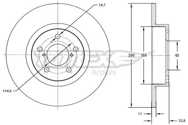TX 72-86 Brake Disc