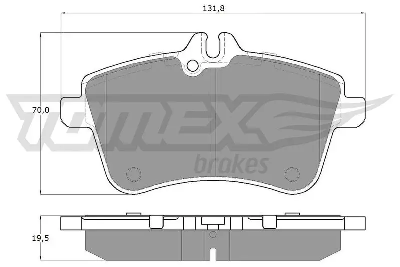 TOMEX Brakes TX1455 Комплект тормозных колодок,