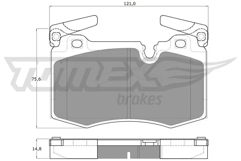 TOMEX Brakes TX1947 Комплект тормозных колодок,