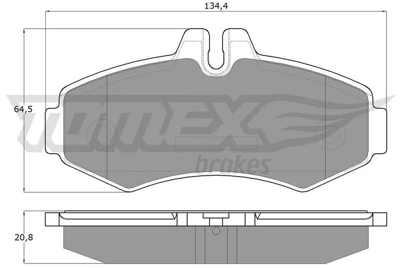 TOMEX Brakes TX1223 Brake Pad Set, disc brake