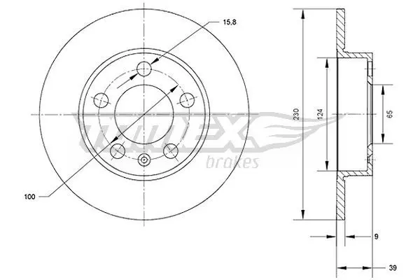TOMEX Brakes TX7001 BREMSSCHEIBE