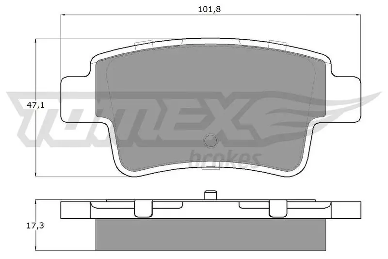 TOMEX Brakes TX1462 Brake Pad Set, disc brake
