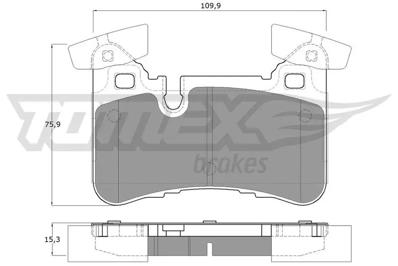 TOMEX Brakes TX1267 BREMSBELAGSATZ, SCHEIBENBREMSE