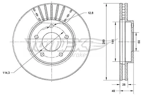 TOMEX Brakes TX7100 BREMSSCHEIBE