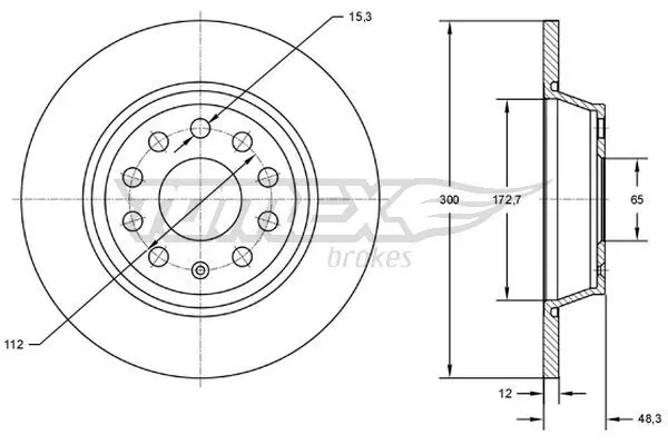 TOMEX Brakes TX7269 BREMSSCHEIBE
