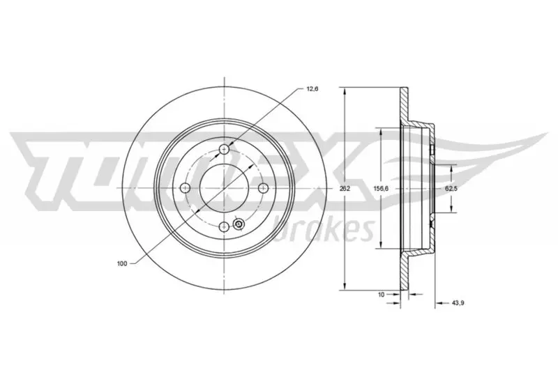 TOMEX Brakes TX7335 BREMSSCHEIBE