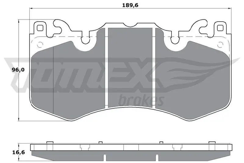 TOMEX Brakes TX1707 Комплект тормозных колодок,