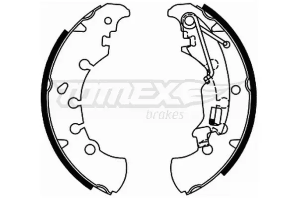 TOMEX Brakes TX2184 Комплект тормозных колодок