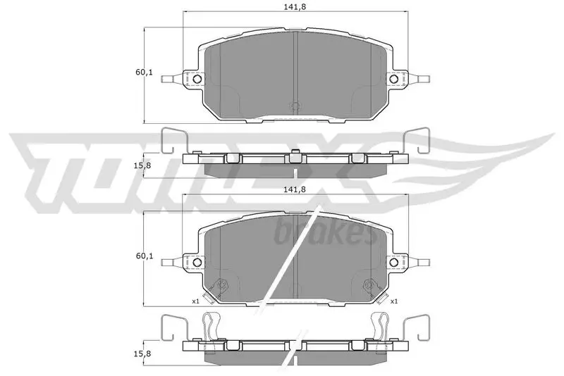 TOMEX Brakes TX6028 Комплект тормозных колодок,