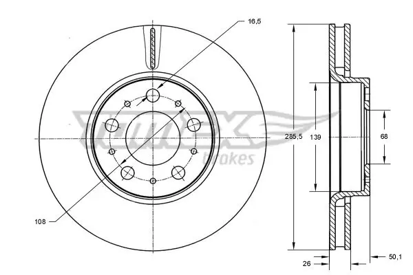 TX 71-43 BREMSSCHEIBE