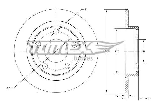 TX 71-58 BREMSSCHEIBE