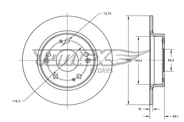 TOMEX Brakes TX7382 BREMSSCHEIBE