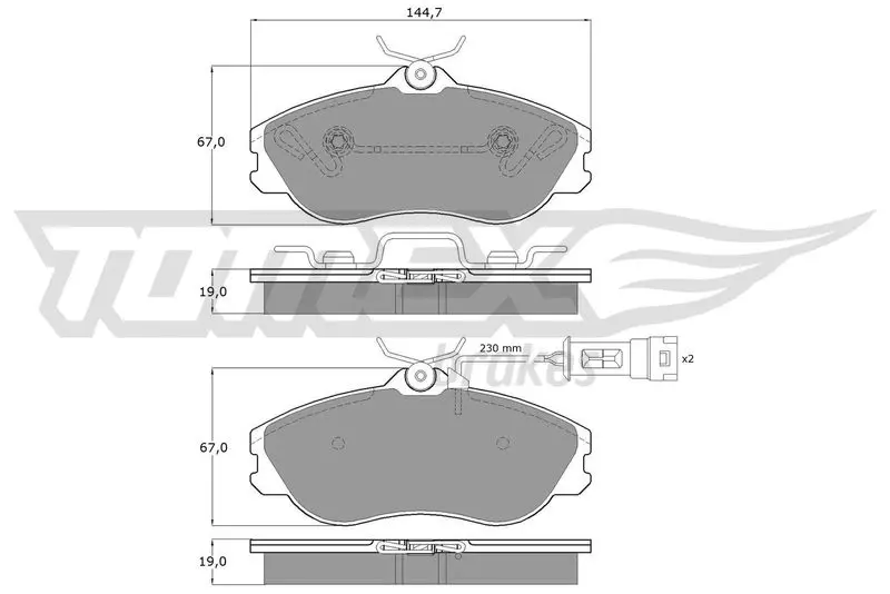 TOMEX Brakes TX1128 Комплект тормозных колодок,
