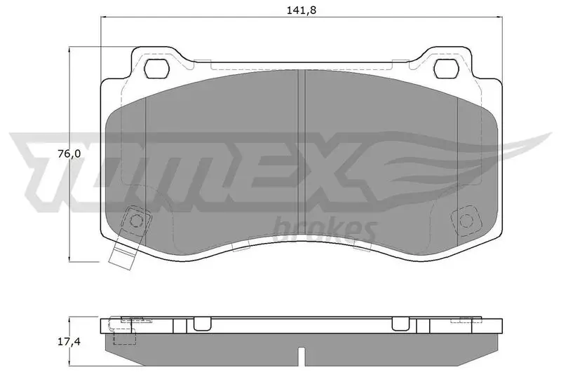TOMEX Brakes TX1995 Комплект тормозных колодок,