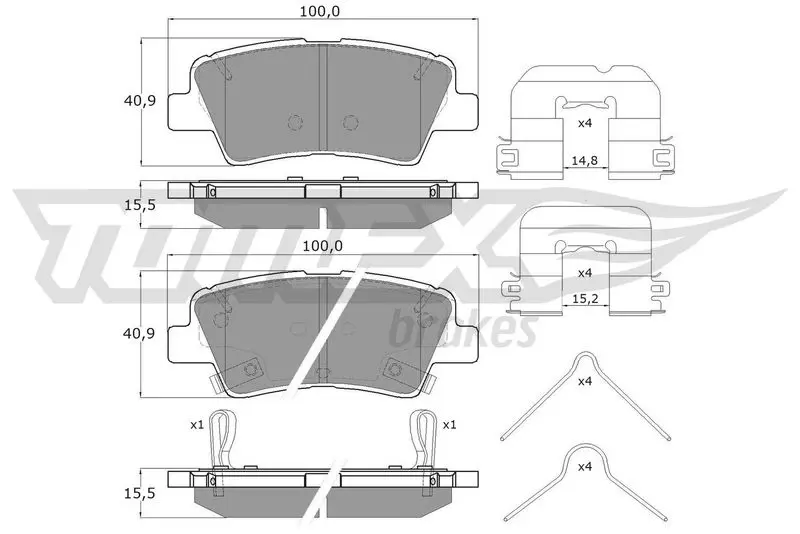 TOMEX Brakes TX17481 